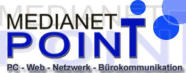 Logo von Medianet Point, Sponsor für das Webhosting. Bei Klick Verlinkung auf die Homepage des Unternehmens.